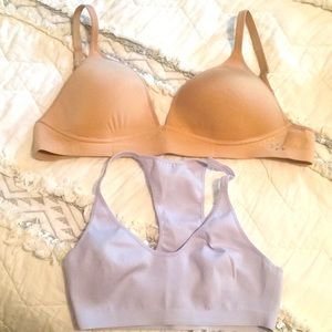 🔷🔷(2) Aerie bras. No wires. SZ: 34D & small